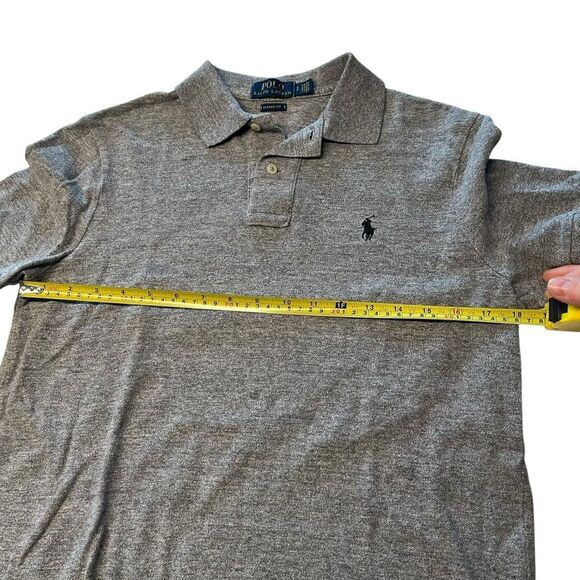 Polo Ralph Lauren Size S Classic Fit Polo Shirt Gray 100% Cotton Preppy Basic - Picture 7 of 8